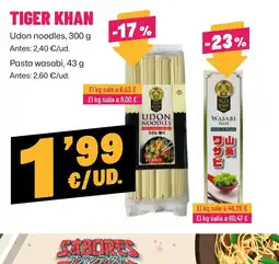 AhorraMas Tiger khan oferta
