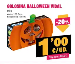 AhorraMas VIDAL Golosina halloween oferta