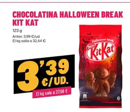 AhorraMas KIT KAT Chocolatina halloween break oferta
