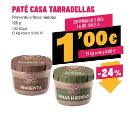 AhorraMas CASA TARRADELLAS Paté oferta