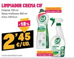 AhorraMas CIF Limpiador crema oferta