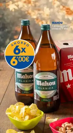 Supermercados Plaza MAHOU Cerveza rubia clásica oferta