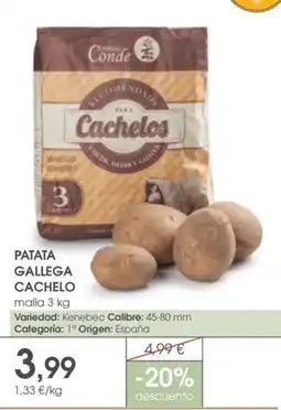 Supermercados Plaza Patata gallega cachelo oferta