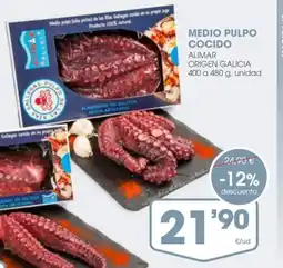 Supermercados Plaza Medio pulpo cocido oferta