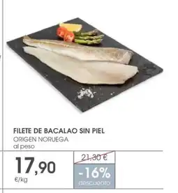 Supermercados Plaza Filete de bacalao sin piel oferta