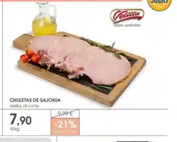 Supermercados Plaza Chuletas de sajonia oferta