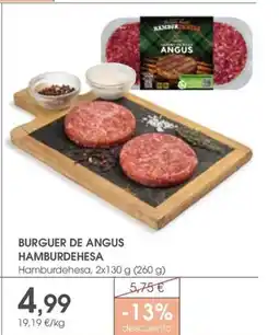 Supermercados Plaza Burguer de angus hamburdehesa oferta