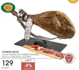 Supermercados Plaza VAZQUEZ MOYA Jamón oferta