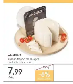Supermercados Plaza ANGULO Queso fresco de Burgos o cincho, al corte oferta