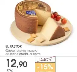Supermercados Plaza EL PASTOR Queso reserva mezcla de leche cruda, al corte oferta