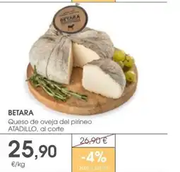 Supermercados Plaza BETARA Queso de oveja del pirineo oferta