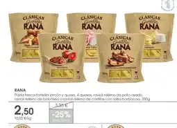 Supermercados Plaza RANA Pasta fresca tortellini jamón y queso, 4 quesos, ravioli relleno de pollo asado oferta