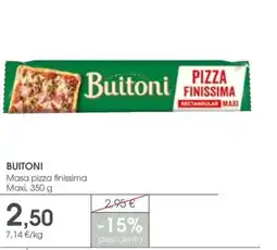 Supermercados Plaza BUITONI Masa pizza finissima Maxi oferta
