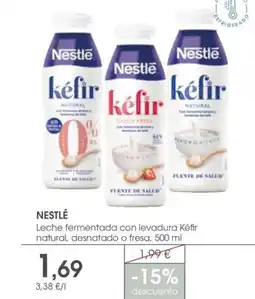Supermercados Plaza NESTLÉ Leche fermentada con levadura Kéfir natural, desnatado o fresa oferta