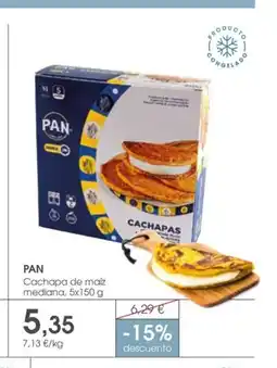 Supermercados Plaza PAN Cachapa de maíz mediana oferta