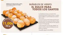 Supermercados Plaza Buñuelos de viento de nata, crema, chocolate o cabello de angel oferta