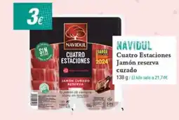 Supermercados Plaza NAVIDUL Cuatro Estaciones Jamón reserva oferta
