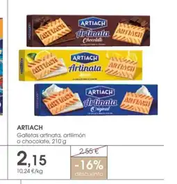 Supermercados Plaza ARTIACH Galletas artinata, artilimón o chocolate oferta