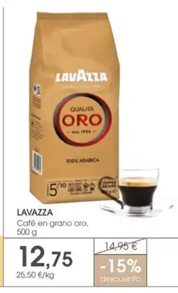 Supermercados Plaza LAVAZZA Café en grano oro oferta
