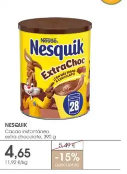 Supermercados Plaza NESQUIK Cacao instantáneo extra chocolate oferta