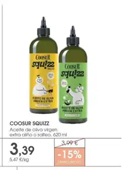 Supermercados Plaza COOSUR SQUIZZ Aceite de oliva virgen extra aliño o salteo oferta