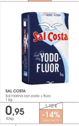 Supermercados Plaza SAL COSTA Sal marina con yodo + fluor oferta