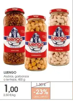 Supermercados Plaza LUENGO Alubias, garbanzos o lentejas oferta