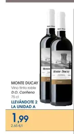 Supermercados Plaza MONTE DUCAY Vino tinto roble D.O. Cariñena oferta
