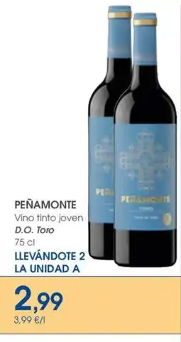 Supermercados Plaza PEŇAMONTE Vino tinto joven D.O. Toro oferta
