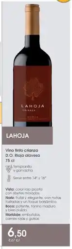 Supermercados Plaza Vino tinto crianza D.O. Rioja alavesa oferta