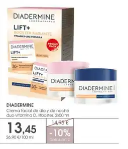 Supermercados Plaza DIADERMINE Crema facial de día y de noche duo vitamina D, lifboster oferta