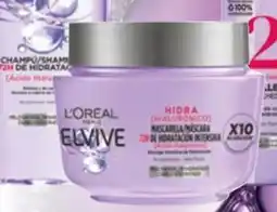 Supermercados Plaza ELVIVE HIDRA HIALURÓNICO Mascarilla de pelo 72 h para pelo deshidratado oferta