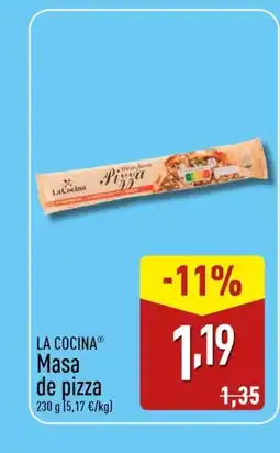 ALDI LA COCINA Masa de pizza oferta