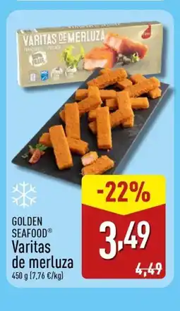 ALDI GOLDEN SEAFOOD Varitas de merluza oferta