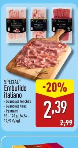 ALDI SPECIAL Embutido italiano oferta