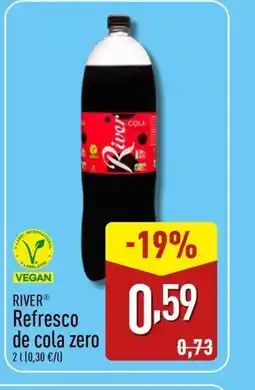 ALDI RIVER Refresco de cola zero oferta