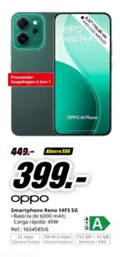 MediaMarkt OPPO Smartphone Reno 14FS 5G oferta