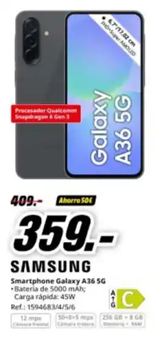 MediaMarkt SAMSUNG Smartphone Galaxy A36 5G oferta