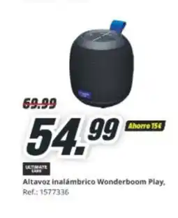 MediaMarkt Altavoz inalámbrico Wonderboom Play oferta