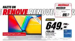 MediaMarkt ASUS Vivobook Portátil Vivobook 15 F1504VA-NJ510W oferta