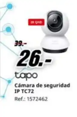 MediaMarkt TAPO Cámara de seguridad IP TC72 oferta