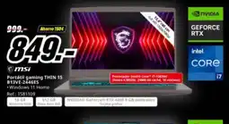 MediaMarkt MSI Portátil gaming THIN 15 B13VE-2446ES oferta