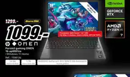 MediaMarkt HP OMEN Portátil gaming OMEN 16-ap0001ns oferta