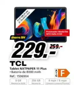 MediaMarkt TCL Tablet NXTPAPER 11 Plus oferta