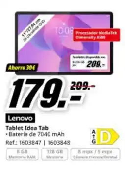 MediaMarkt LENOVO Tablet Idea Tab oferta