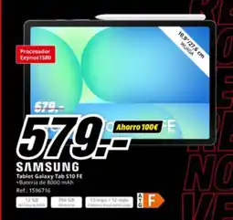 MediaMarkt SAMSUNG Tablet Galaxy Tab S10 FE oferta