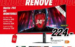 MediaMarkt Monitor gaming 34" G34 oferta