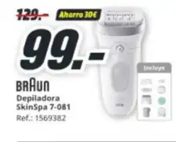 MediaMarkt BRAUN Depiladora SkinSpa 7-081 oferta
