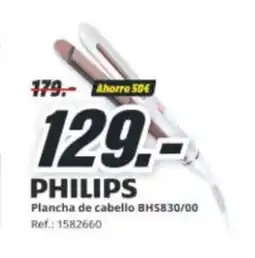 MediaMarkt PHILIPS Plancha de cabello BHS830/00 oferta