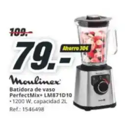 MediaMarkt MOULINEX Batidora de vaso PerfectMix+ LM871D10 oferta